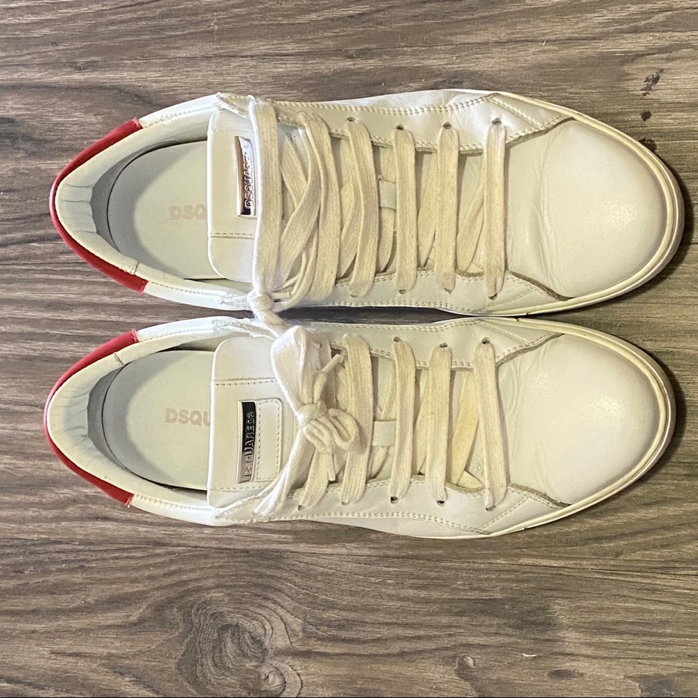 DSquared2 Mens All White Sneakers - Picture 3 of 7